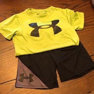 Toddler under armour shorts set
